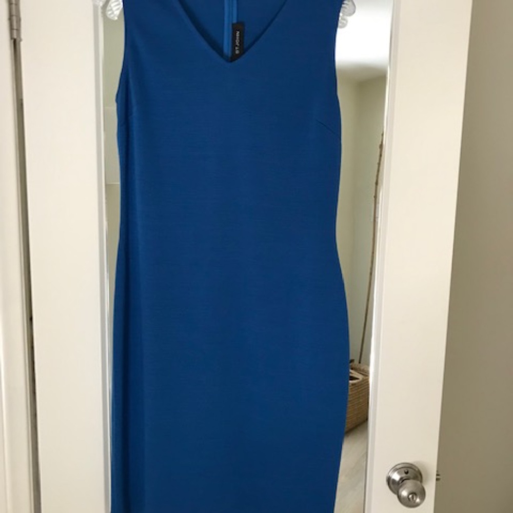 St John knit Dress in Tahoe Blue size 8